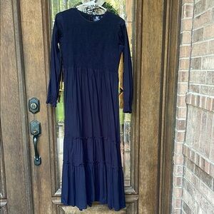 Elegant Navy Blue Maxi Dress